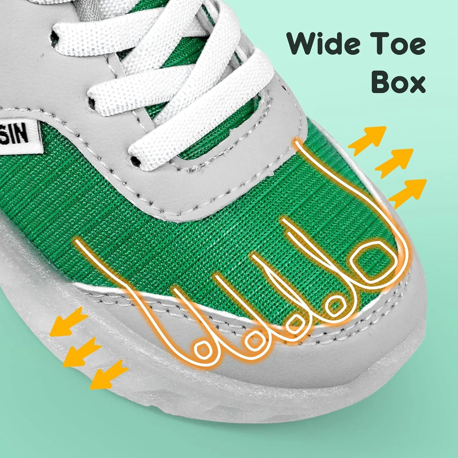 LOUGSIN Kids Light Up Sneakers LED Flashing Tennis Shoes for Boys Girls Lightweight Breathable Flooza Walking Shoes for Toddler and Little Kids