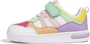 LUCKY STEP Kid's Sneakers School Running Loafers Low Top Walking Tennis Casual Shoes Strap Athletic Fashion Sneakers for Children/Boys/Girls
