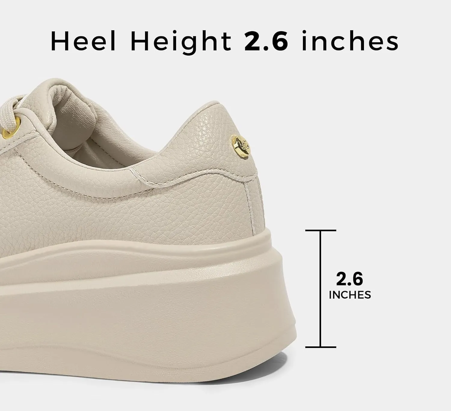 LUCKY STEP Women's Platform Fashion Sneakers Faux Leather Classic Tennis Shoes Low Top Casual Walking Shoes