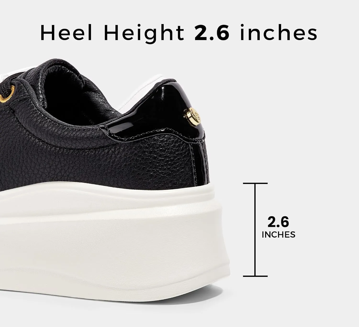 LUCKY STEP Women's Platform Fashion Sneakers Faux Leather Classic Tennis Shoes Low Top Casual Walking Shoes