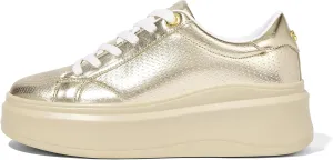 LUCKY STEP Women's Platform Fashion Sneakers Faux Leather Classic Tennis Shoes Low Top Casual Walking Shoes