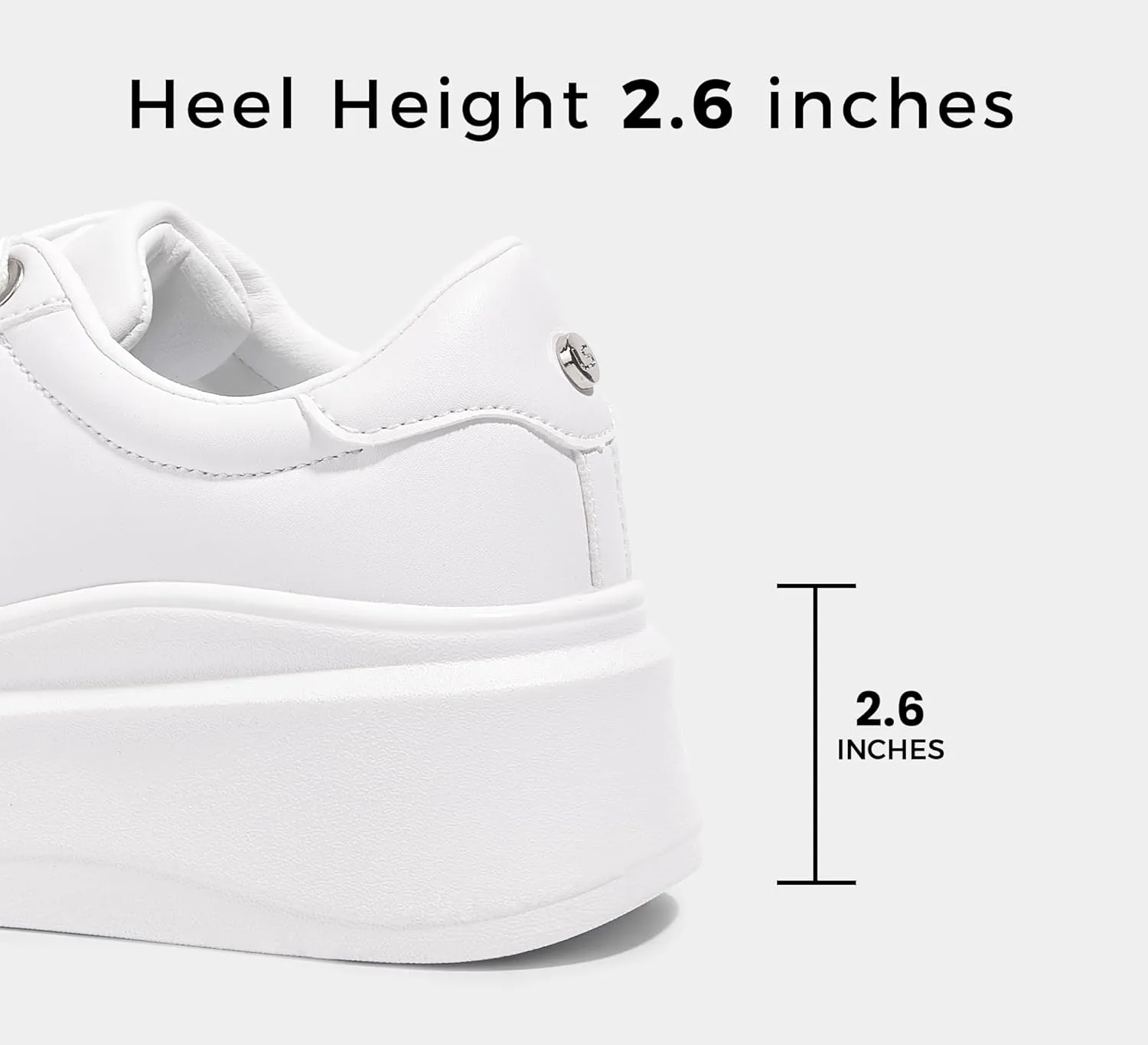 LUCKY STEP Women's Platform Fashion Sneakers Faux Leather Classic Tennis Shoes Low Top Casual Walking Shoes