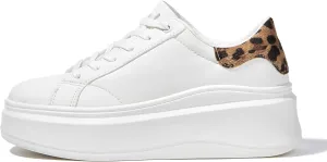 LUCKY STEP Women's Platform Fashion Sneakers Faux Leather Classic Tennis Shoes Low Top Casual Walking Shoes