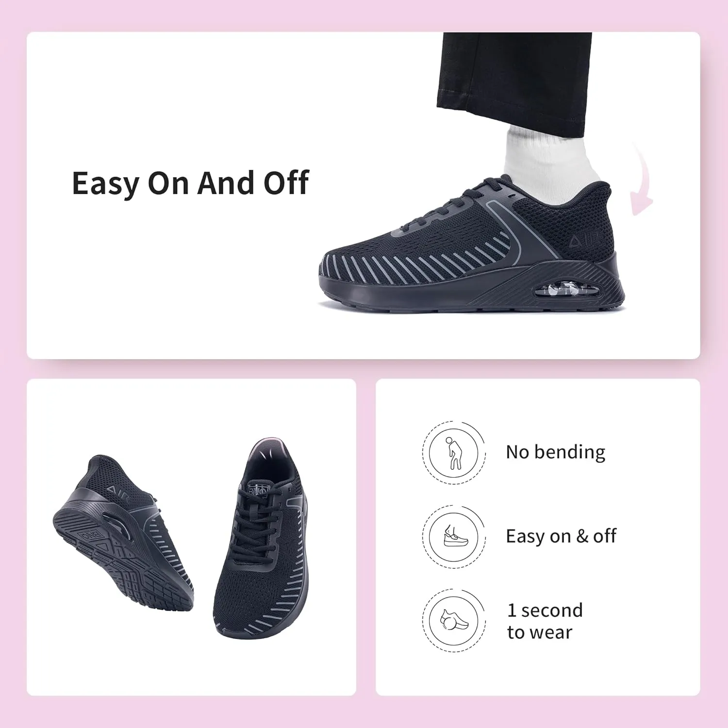 MEHOTO Womens Wide Toe Box Shoes Walking Sneakers with Arch Support Slip On Fashion Tennis Shoes for Swelling Bunion Plantar Fasciitis US 6-11