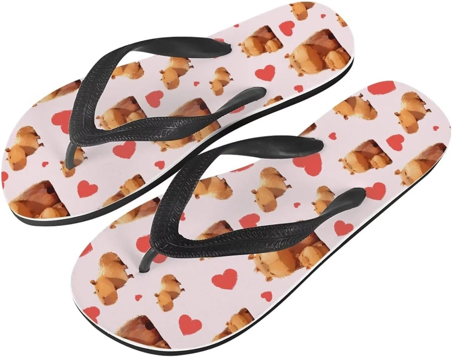 Men American Flag Flip Flop Sandal, Daisy Classic Thongs Sandals for Beach Men's Comfortable Flip Flops Sandals