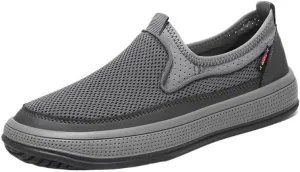Men Hands-Free Slip-On Summer Walking Casual Loafers Shoes for Men's Outdoor Non-Slip Walking Moccasins Shoes Flats Breathable Sport Outdoor