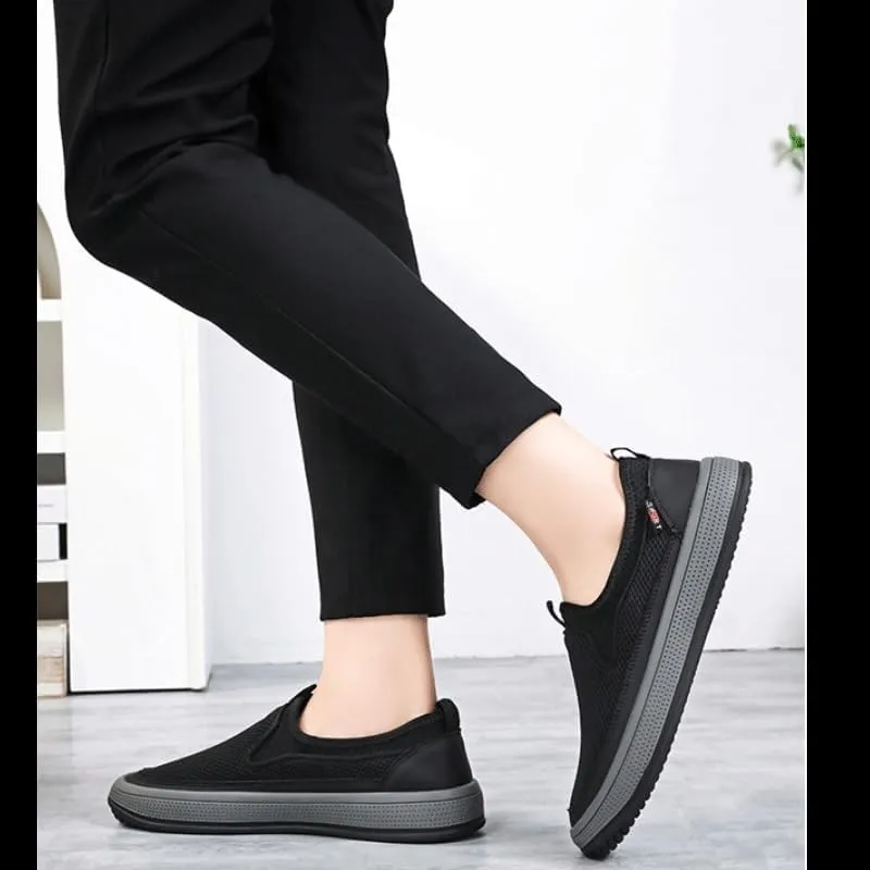 Men Hands-Free Slip-On Summer Walking Casual Loafers Shoes for Men's Outdoor Non-Slip Walking Moccasins Shoes Flats Breathable Sport Outdoor