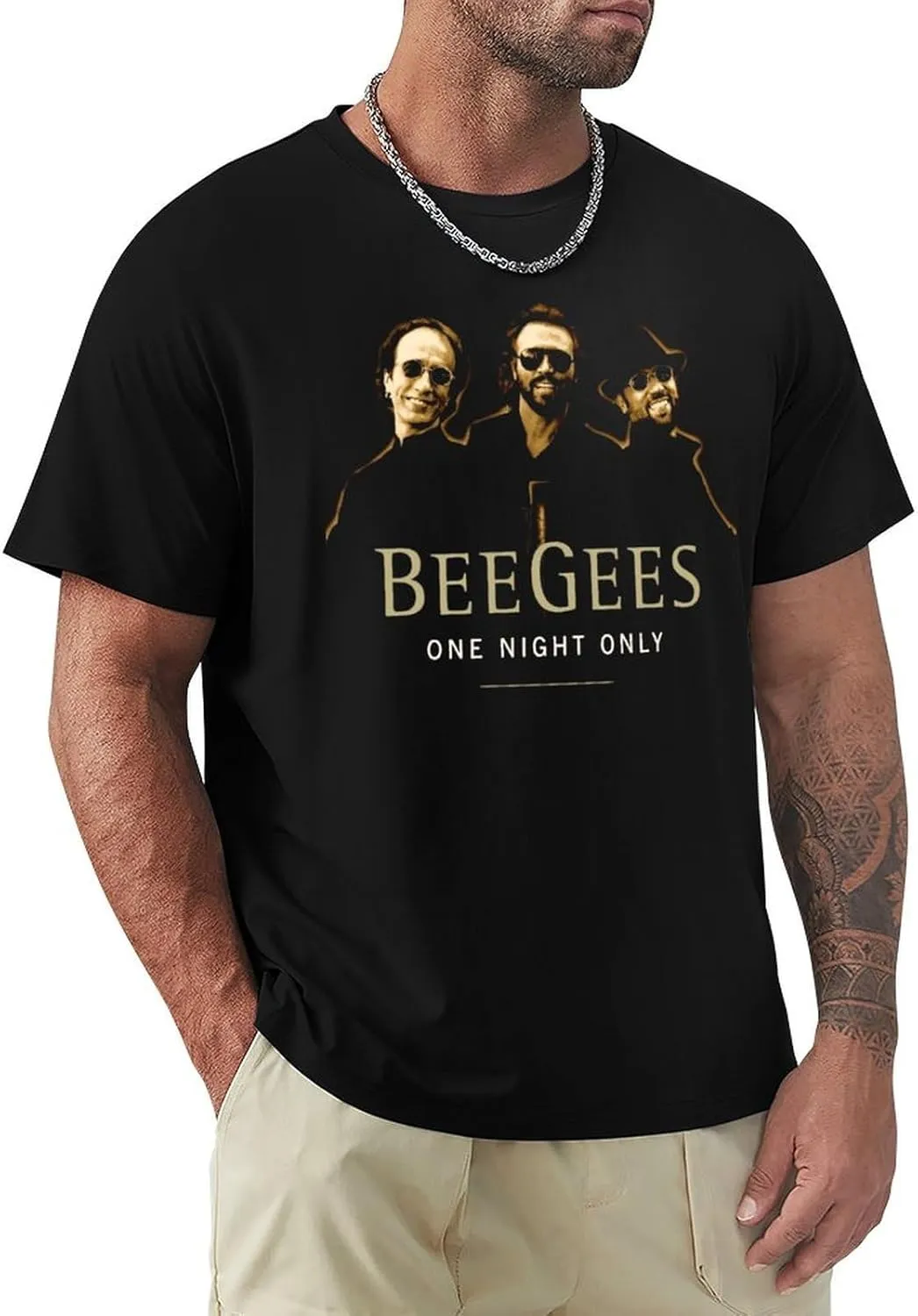 Men Music Fans T-Shirts Novelty Short Sleeve Cotton Shirts Adult