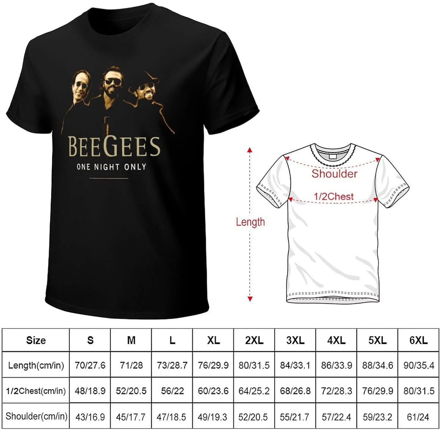 Men Music Fans T-Shirts Novelty Short Sleeve Cotton Shirts Adult