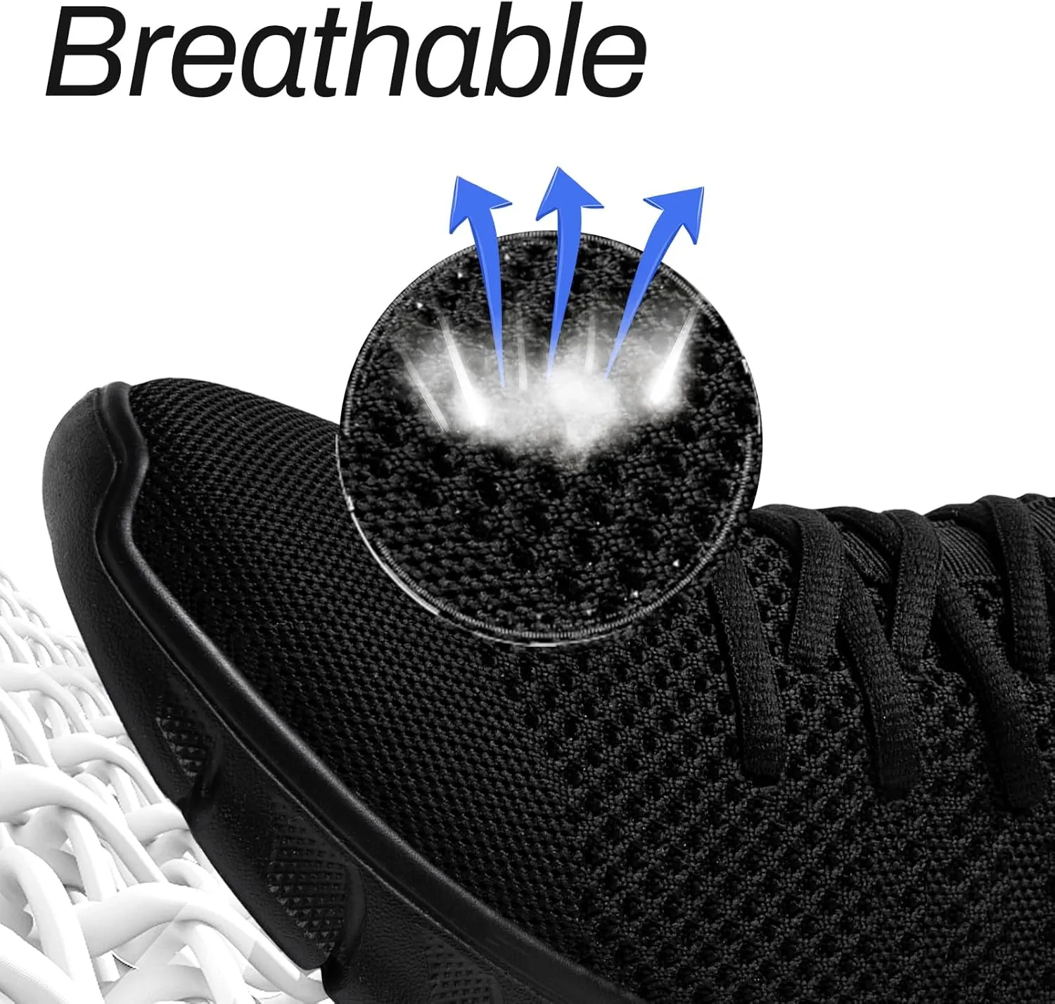 Men Running Tennis Shoes Gym Fashion Sneakers Walking Workout Shoes Athletic Slip on Breathable Mesh Comfortable Lightweight Casual Sport Shoe