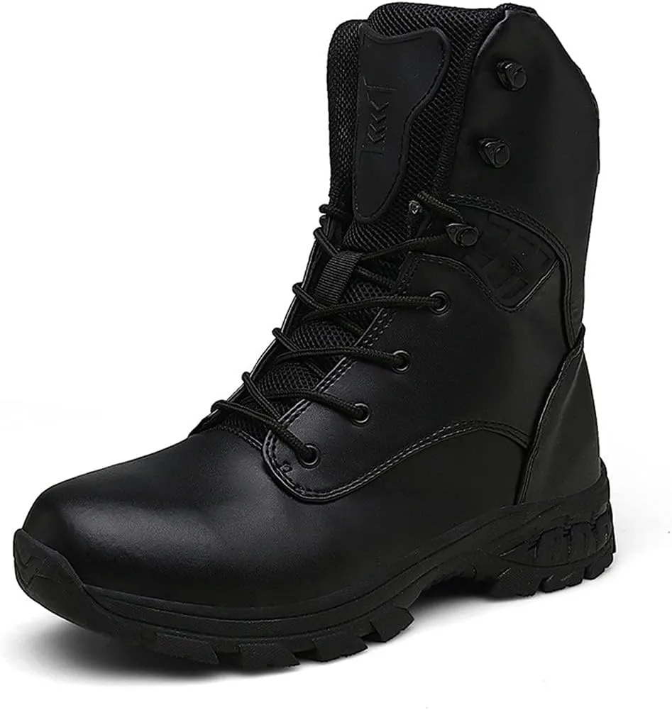 Men Special Force Tactical Boots, Outdoor Non-Slip Desert Combat Shoes, Camo Waterproof Military Hunting Boots