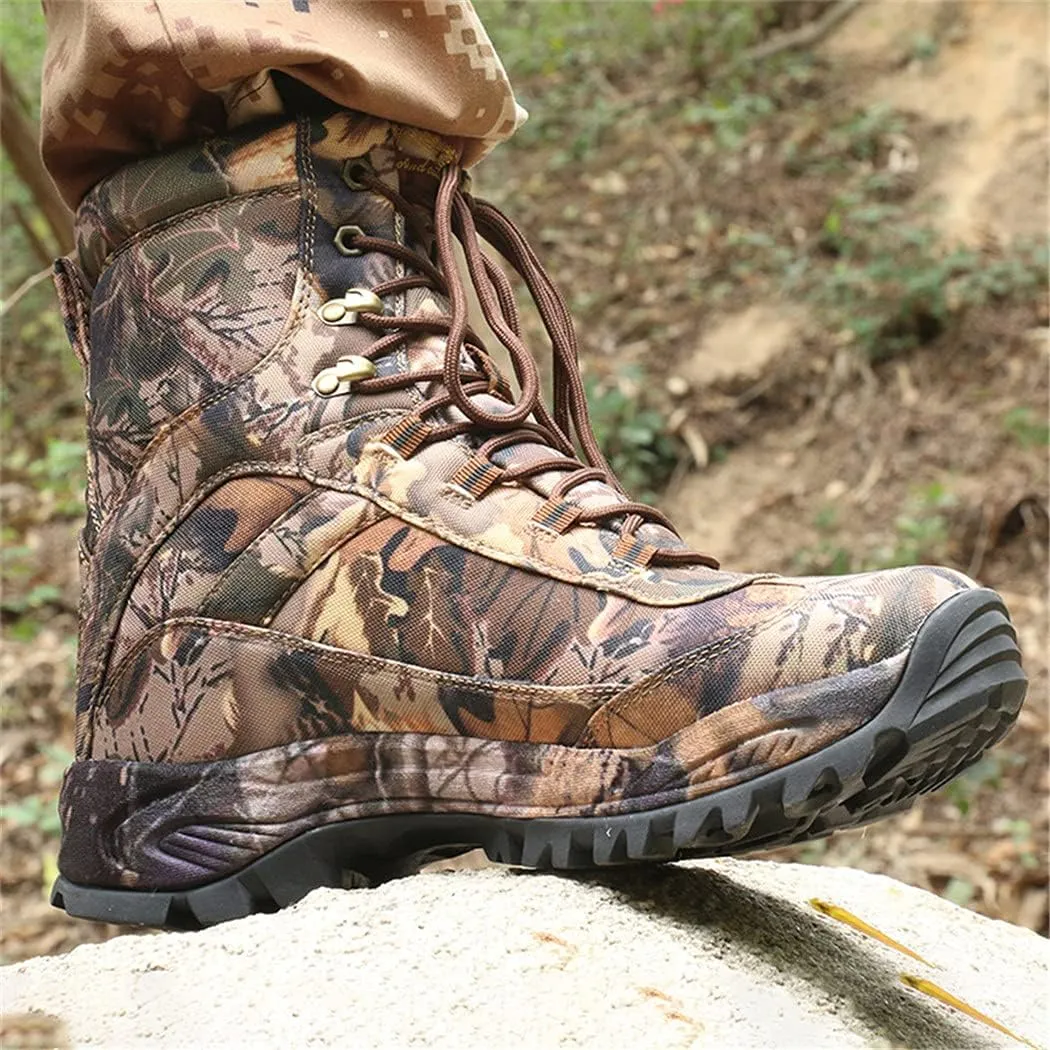 Men's Camping Climbing Boots, Outdoor Tactical Sport Shoes, Non-Slip Waterproof Mountain Hunting Boots