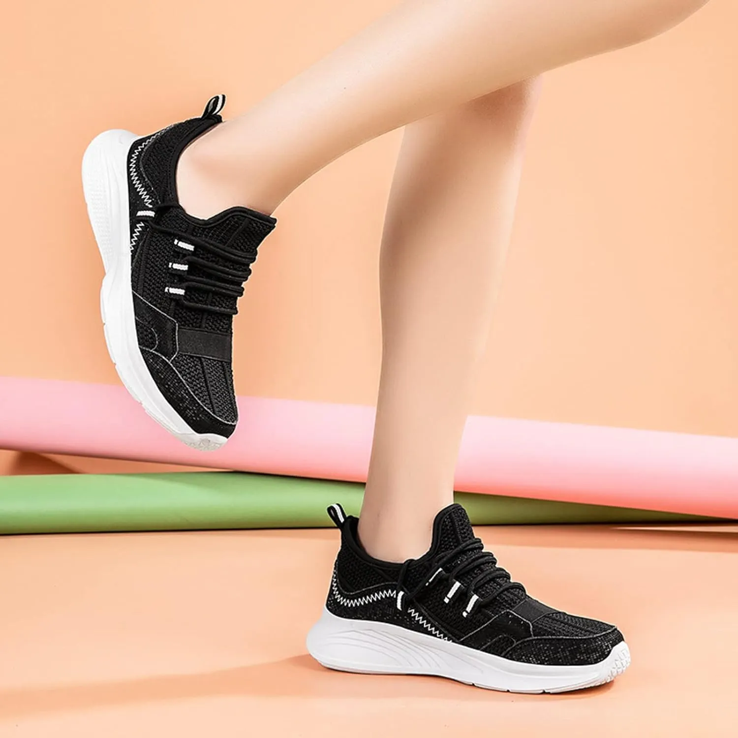 Men's Casual Dress Mesh Shoes Women Knit Lightweight Breathable Fashion Sneaker Fashionable Couple Walking Shoes for Everyday Wear