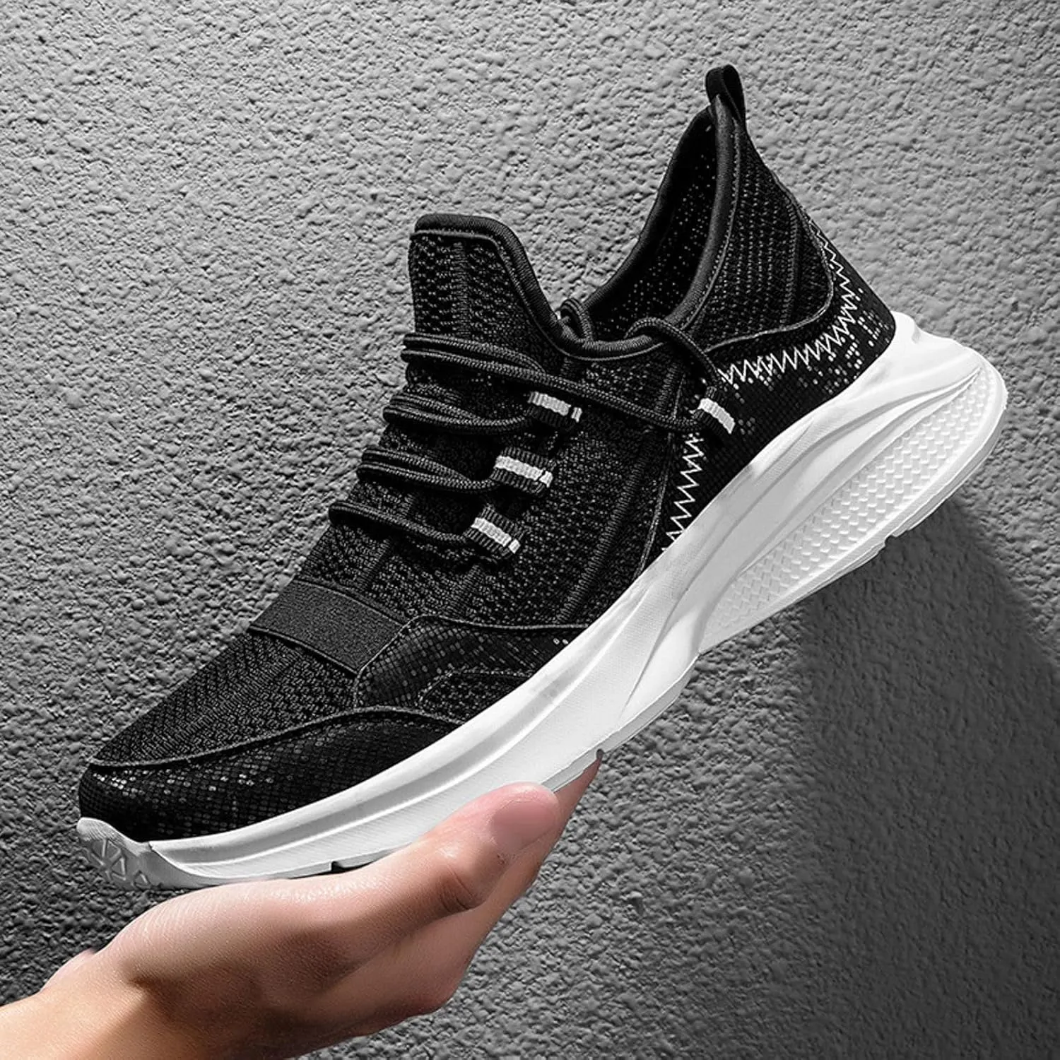 Men's Casual Dress Mesh Shoes Women Knit Lightweight Breathable Fashion Sneaker Fashionable Couple Walking Shoes for Everyday Wear