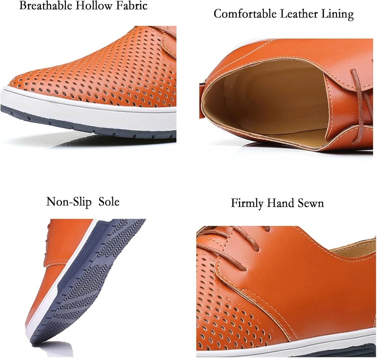 Mens Casual Lace Up Leather Oxford Classical Derby Orthopedic Shoes Lightweight Walking Loafers Dress Business Flats Shoes
