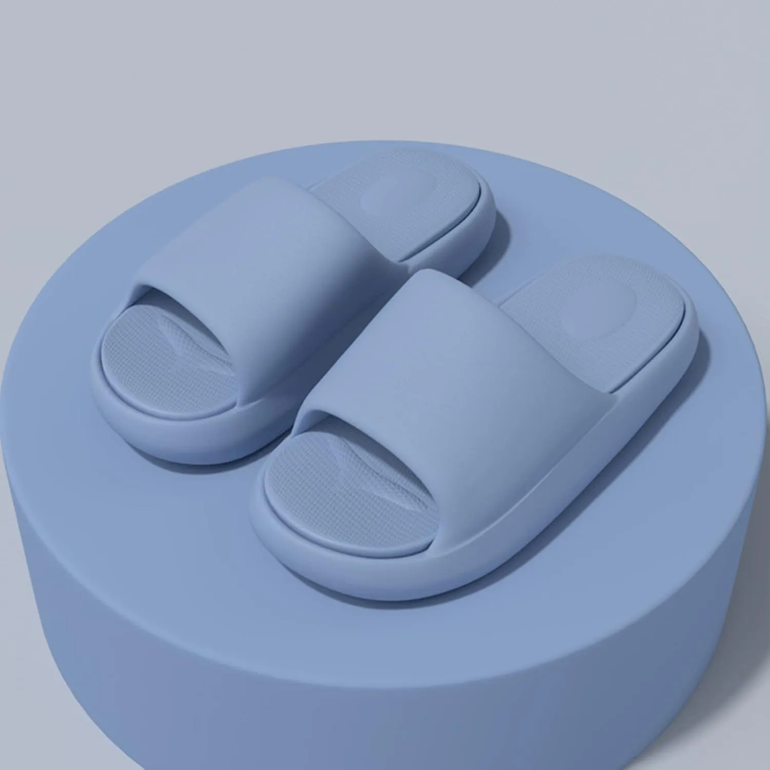 Mens Couple Shoes Solid Color Non Slip Novelty Open Toe Slippers Summer Home Bathroom Platform Mens Camping Slippers