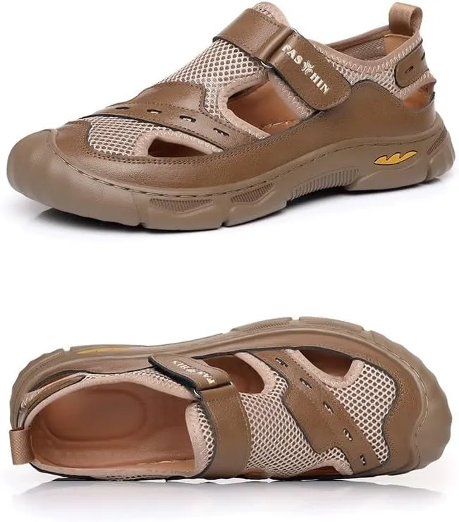 Men's Cutout Mesh Handmade Flat Casual Loafers Slip-on Casual Walking Shoes for Men