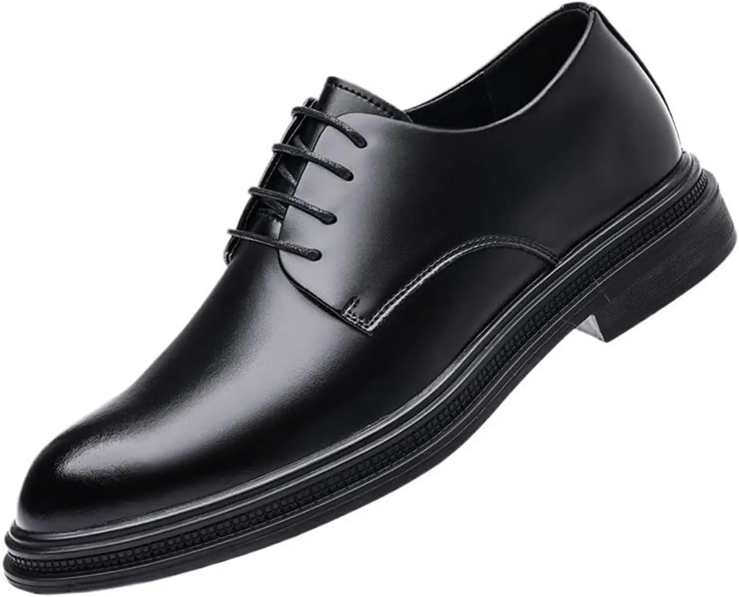 Men's Genuine Leather Dress Shoes, Comfortable Monk Strap Loafers Classic Formal Business Shoes Round Toe Classic Elegant Comfortable