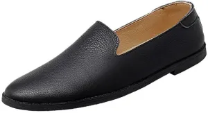 Men's Genuine Leather Loafers, Slip-On Moccasins for Party, Wedding & Driving, Comfortable Casual Dress Shoes for Men