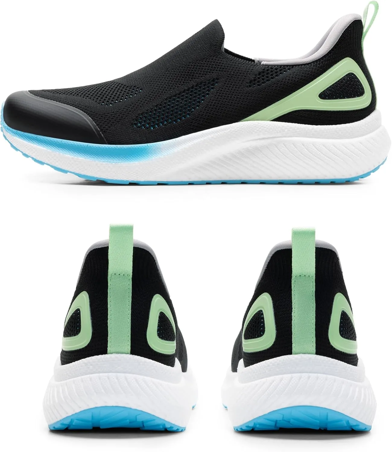 Men's Hands-Free Slip On Walking Shoes Laceless Comfortable Tennis Sneakers