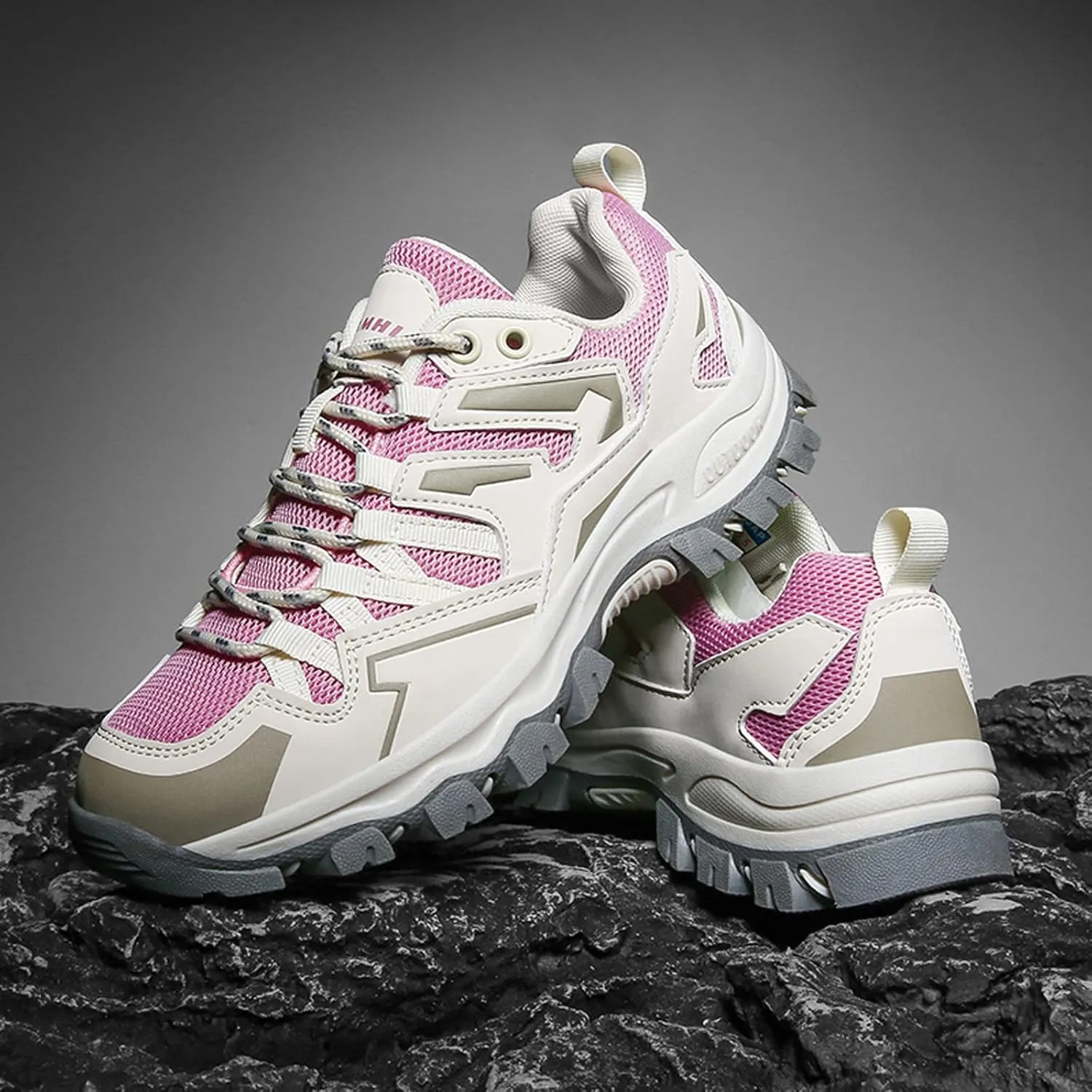 Men's Hiking Shoes Low-Top Walking Sneakers for Women Outdoor Lightweight Trail Shoes Anti-slip