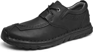 Men's Leather Casual Shoes Fashion Sneakers Driving Loafers Walking Shoes for Men