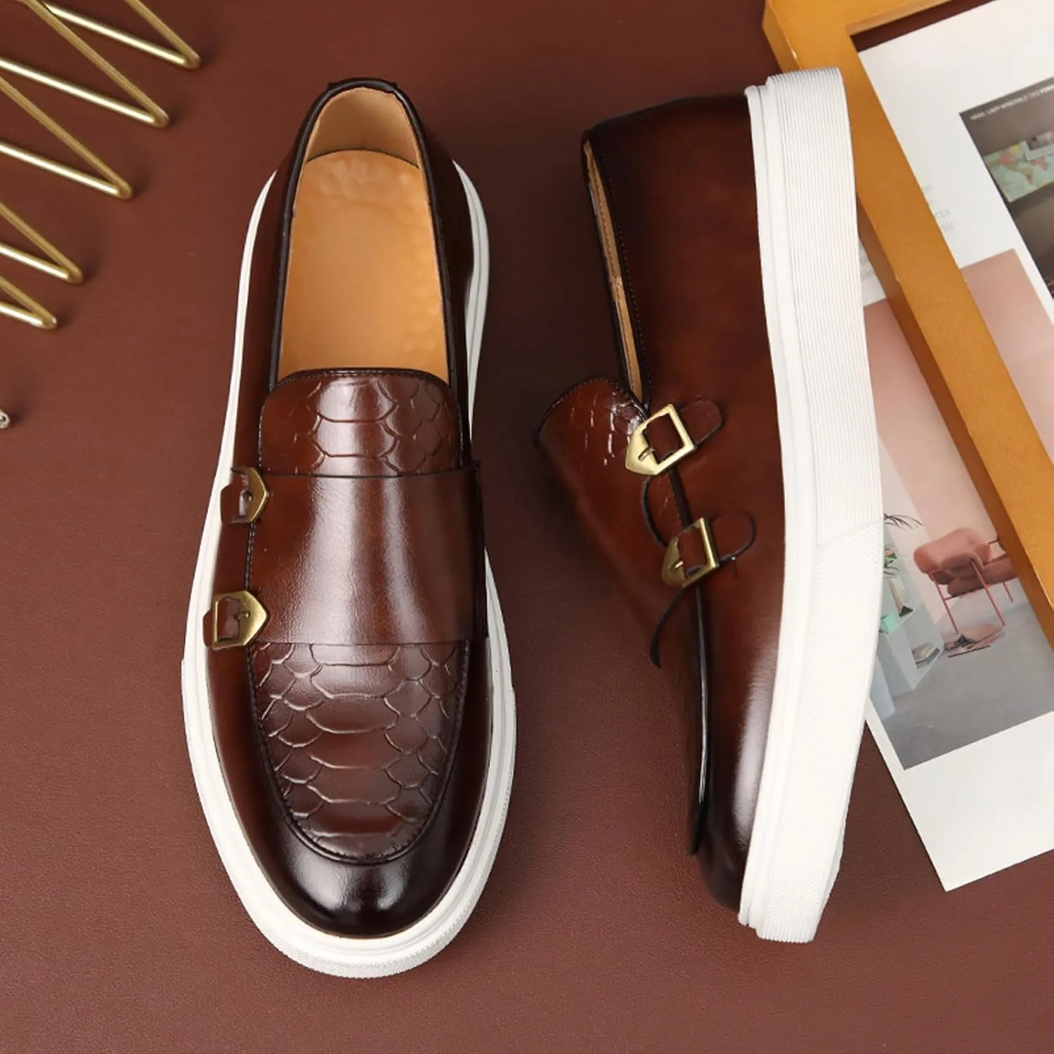 Men's Loafers & Slip-Ons Shoes Comfortable Lightweight Men's Casual Dress Shoes Classic Penny Loafers