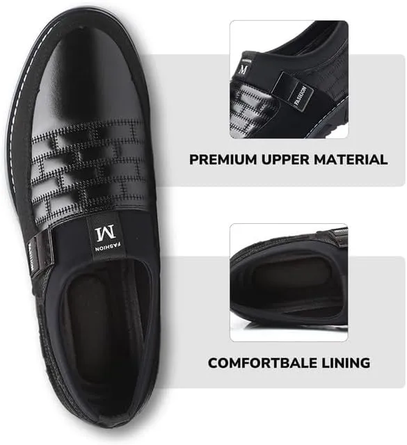Men’s Oxford No-Stripe Orthopedic Leather Shoes Derby Formal Business Dress Sneakers Casual Walking Driving Slip-on Loafers