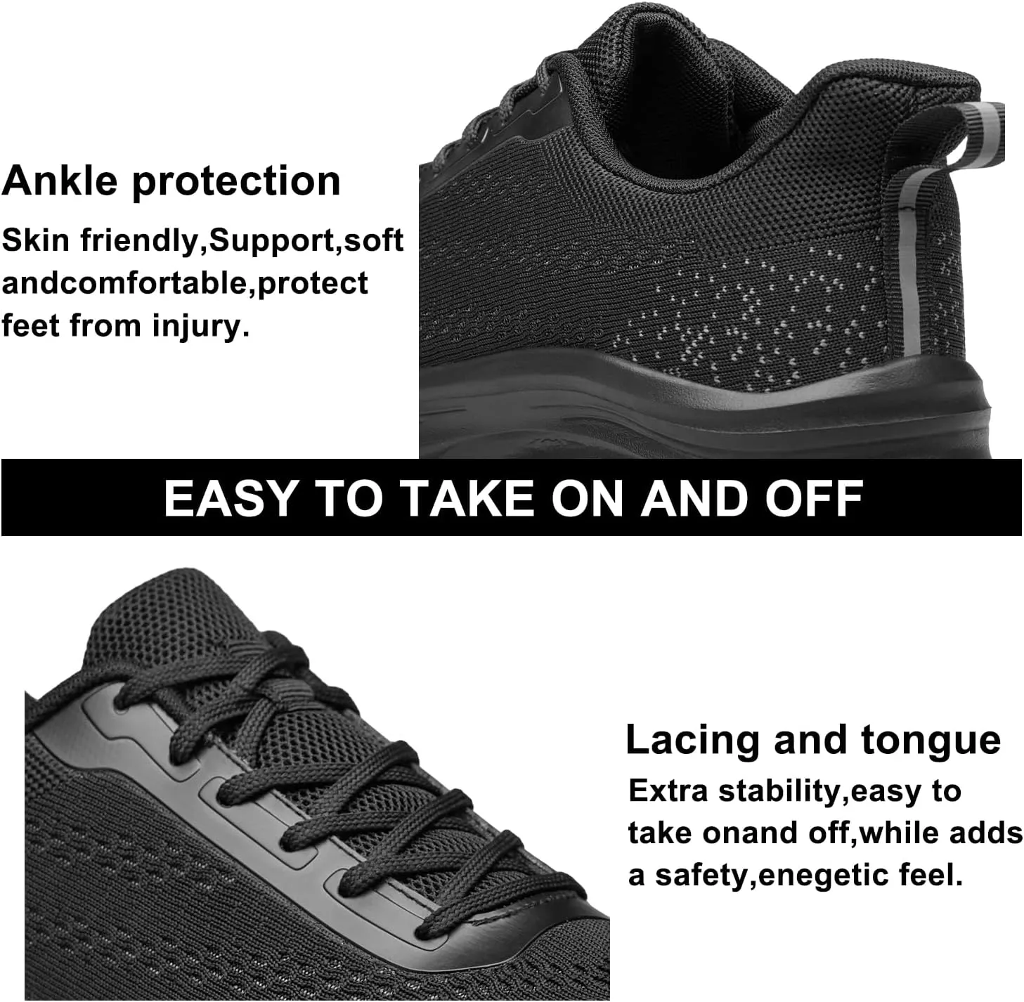 Mens Running Shoes Walking Shoes Casual Lightweight Workout Gym Tennis Shoes Jogging Cushioning Sneakers