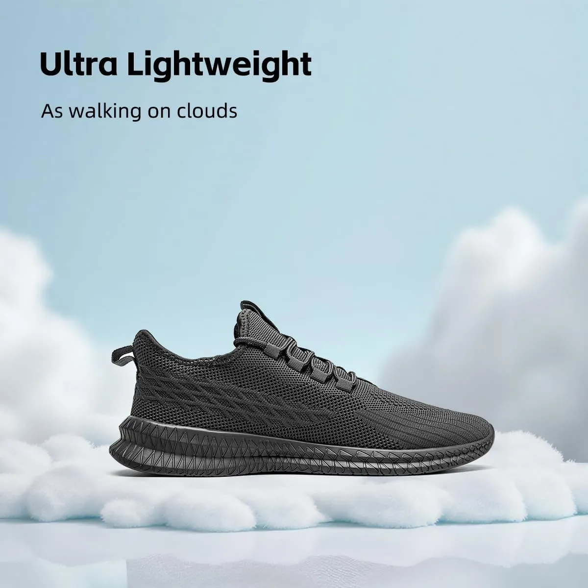 Men's Running Shoes Walking Sneakers Tennis Mens Shoes Casual Road Fashion Breathable Lightweight Slip on Workout Sport for Gym