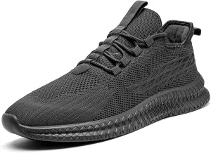 Men's Running Shoes Walking Sneakers Tennis Mens Shoes Casual Road Fashion Breathable Lightweight Slip on Workout Sport for Gym