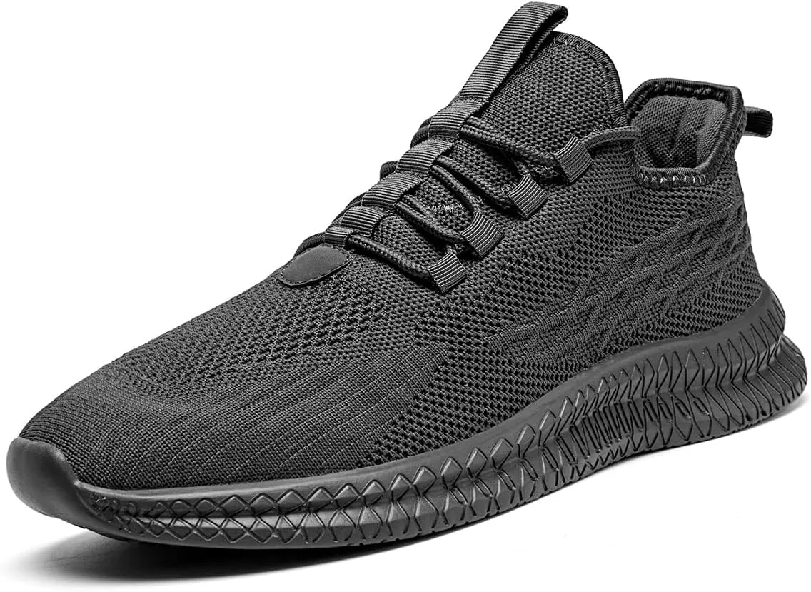 Men's Running Shoes Walking Sneakers Tennis Mens Shoes Casual Road Fashion Breathable Lightweight Slip on Workout Sport for Gym