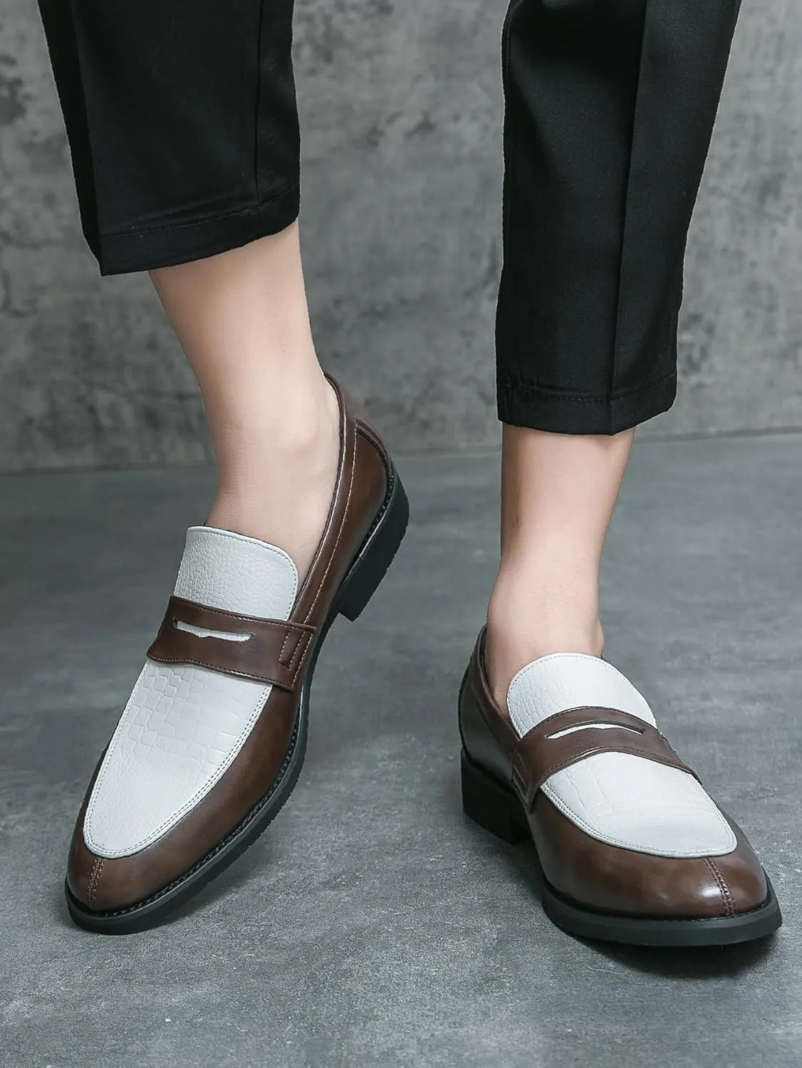 Mens Slip-on Dress Penny Loafer Casual Loafers Shoes for Male Classic Business Work Office Formal Dress Shoes