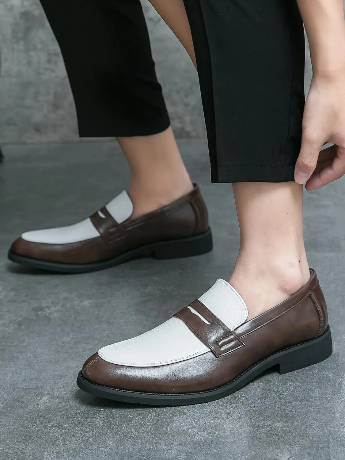 Mens Slip-on Dress Penny Loafer Casual Loafers Shoes for Male Classic Business Work Office Formal Dress Shoes
