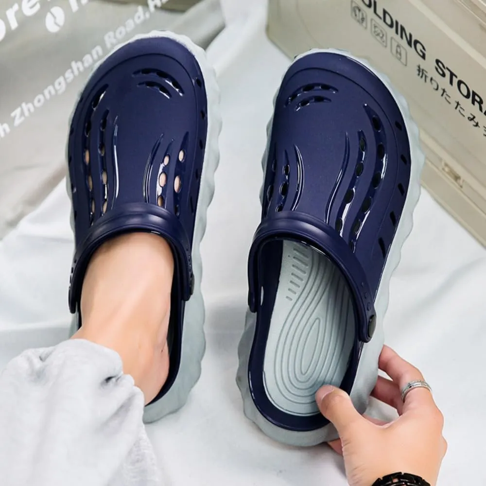 Men's Slip-Resistant Clogs Shoes ，sandals- Soft, Breathable, Non-slip and Easy to Clean，Perfect for Beach, Kitchen, Home and Office - Ideal for Rainy Day Travel