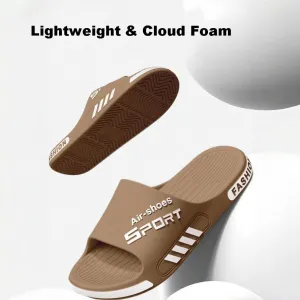 Mens Slippers Outdoor Athletic Sandals Fashion Sport Soft Slides Summer Beach Shoes