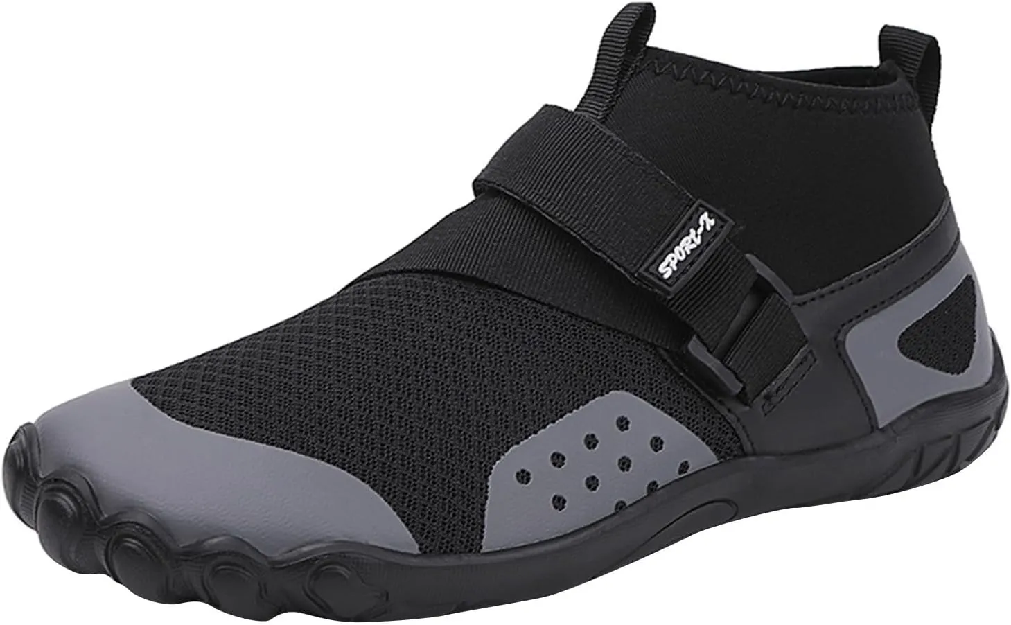 Men's Water Shoes Quick Drying Sports Aqua Shoes,Men and Women Swimming Shoe Summer Lightwight Hiking Wading Diving Beach Shoe Women Indoor SportsYoga Skin Footwear with Adujustable Strap