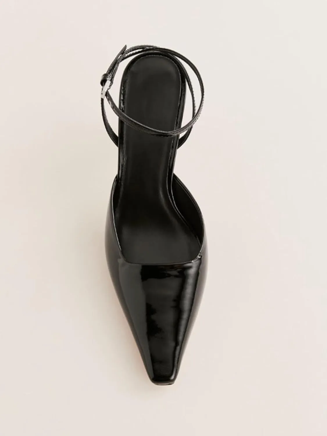 Mesh Kitten Heels for Women Closed Pointed Toe Slingback Buckle Strap Pumps Fashion Casual Dress High Heels