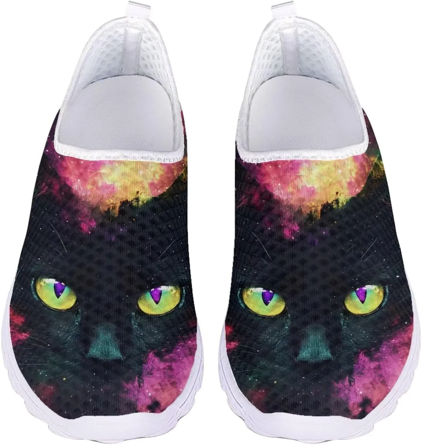 Mesh Slip on Shoes for Women: Casual Walking Shoe Non Slip Comfort Fashion Tennis Shoes Lightweight Sneaker for Work