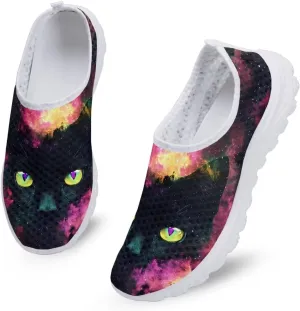 Mesh Slip on Shoes for Women: Casual Walking Shoe Non Slip Comfort Fashion Tennis Shoes Lightweight Sneaker for Work