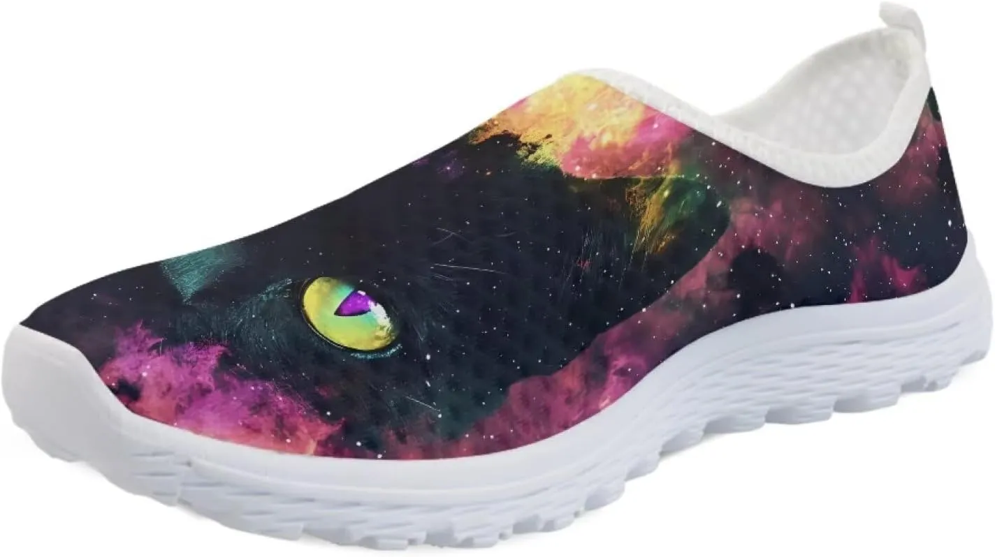 Mesh Slip on Shoes for Women: Casual Walking Shoe Non Slip Comfort Fashion Tennis Shoes Lightweight Sneaker for Work