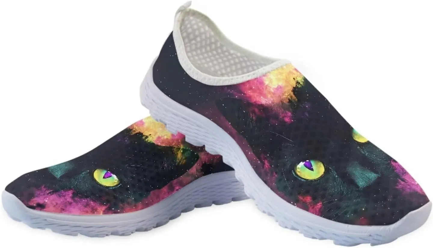 Mesh Slip on Shoes for Women: Casual Walking Shoe Non Slip Comfort Fashion Tennis Shoes Lightweight Sneaker for Work