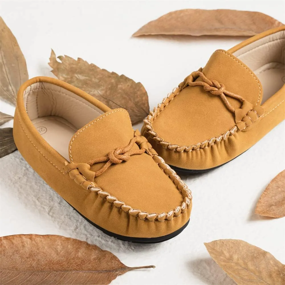 Miamooi Toddler Boys Girls Wedding Dress Shoes Little Kid Slip On Loafers School Uniform Moccasins Walking Shoe