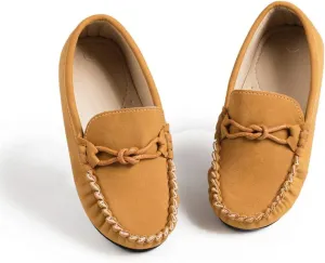 Miamooi Toddler Boys Girls Wedding Dress Shoes Little Kid Slip On Loafers School Uniform Moccasins Walking Shoe