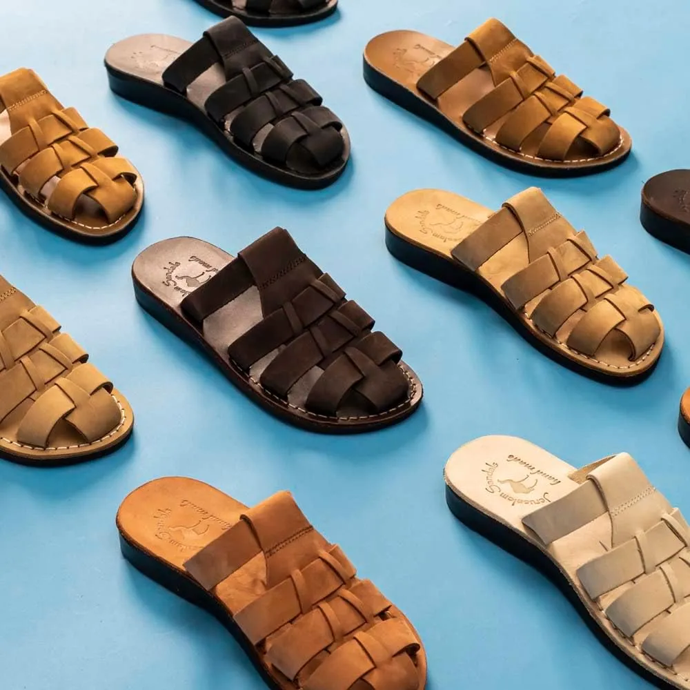 Michael Slide - Leather Pacific Slide Sandal - Mens Sandals