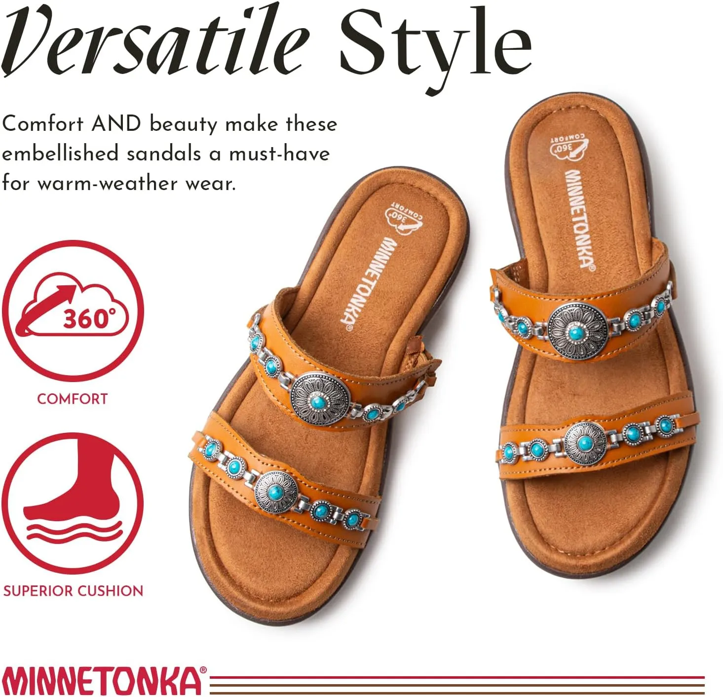 Minnetonka Women's Brenn, Brecca, Brida Sandals