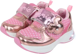 Minnie Mouse Kids Sneakers Girls with Hook and Loop Closure