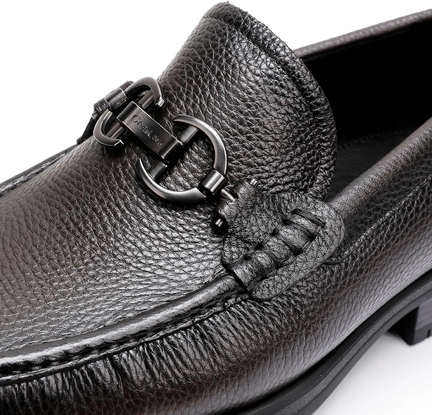 Mokilife Men's Loafers Outlet, Leather Chunky Dress Shoes Formal Loafers Slip on Penny for Men