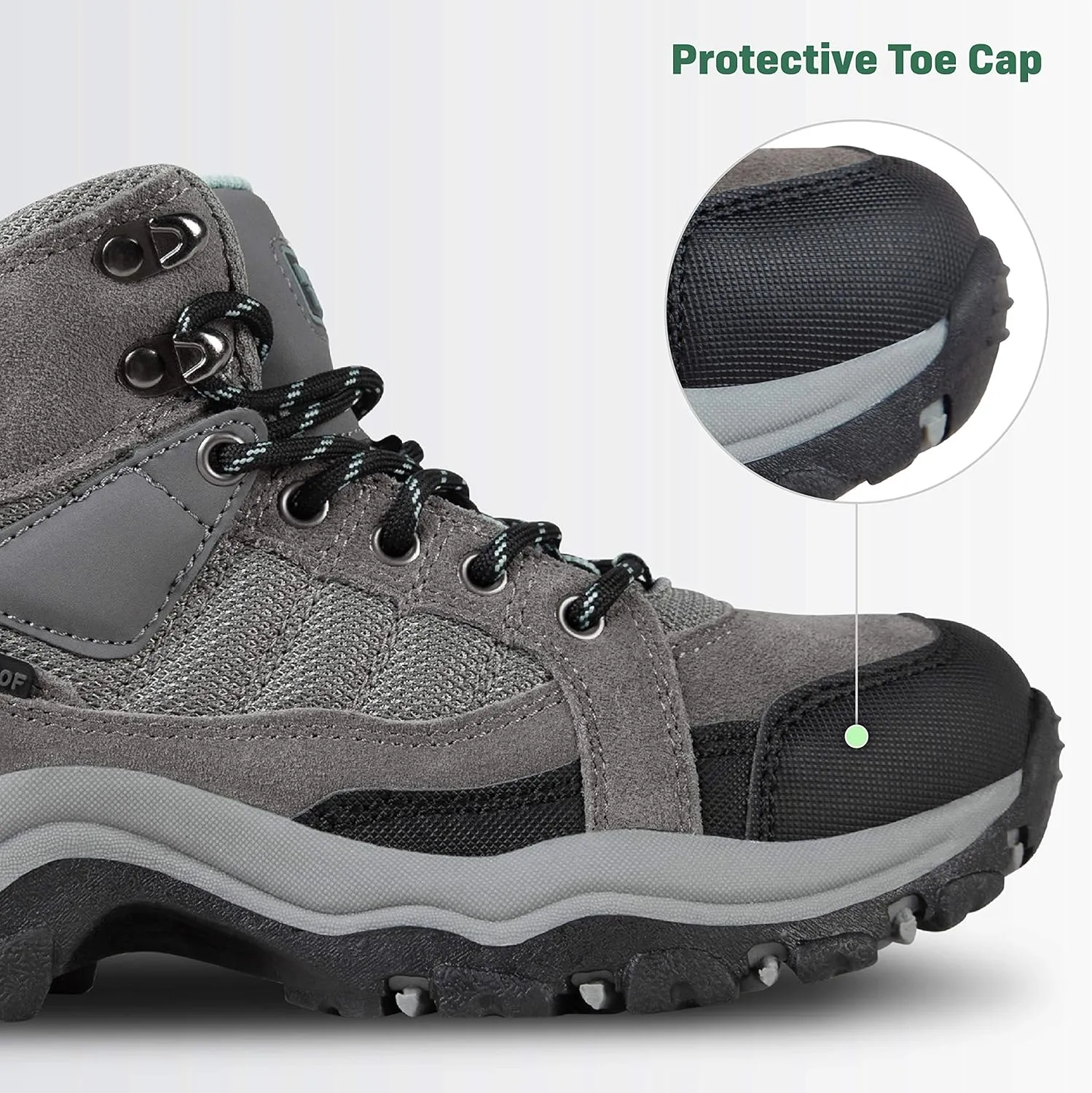 Mt. Hunter Hi II Hiking Boots for Women - Suede Waterproof Boot - Outdoor Shoes for Trekking and Camping