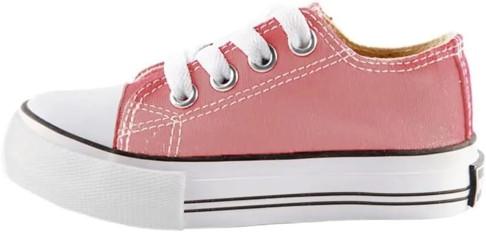 Mvlsoct Boys and Girl Low Top Canvas Kids Lace up Sneakers